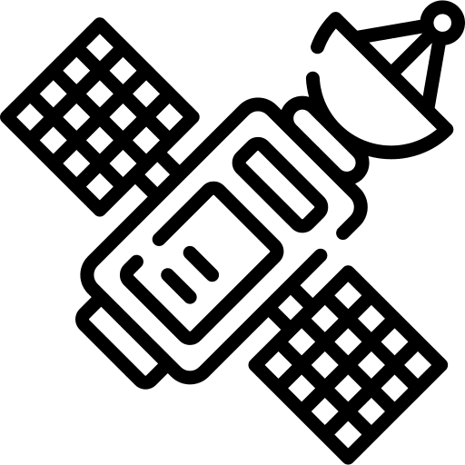 Satellite antenna technology space icon Satellite antenna technology space icon