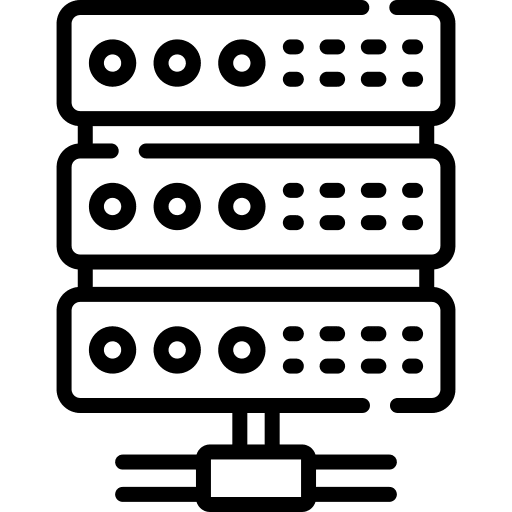 Server seo and web hosting storage icon Server seo and web hosting storage icon