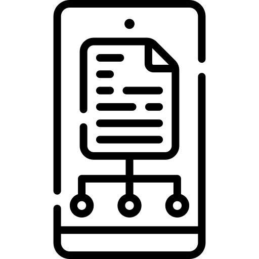 Smartphone smartphone hosting files and folders icon Smartphone smartphone hosting files and folders icon