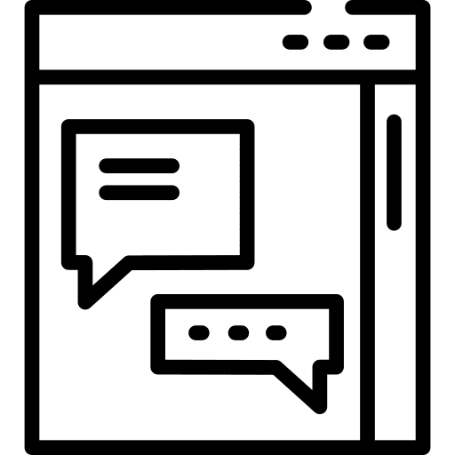 Chat communications multimedia communication icon