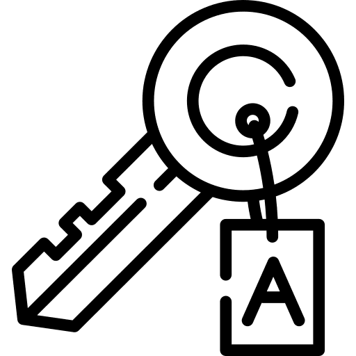 Keyword passwords security keyword icon