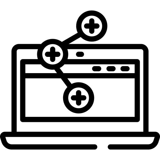 Laptop computer electronics computing icon