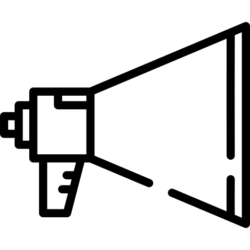 Megaphone shout marketing bullhorn icon