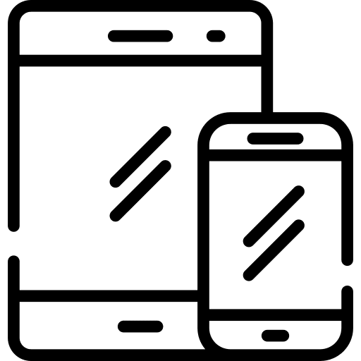 Responsive tablet smartphone electronics icon