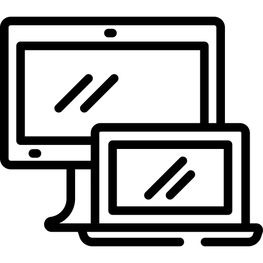 Computer laptop computer screen icon