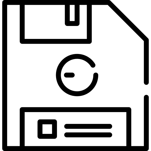 Diskette electronics flash disk save icon