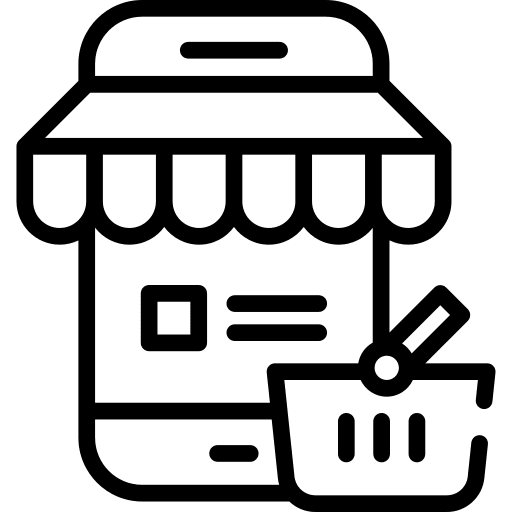 Smartphone marketing smartphone ecommerce icon