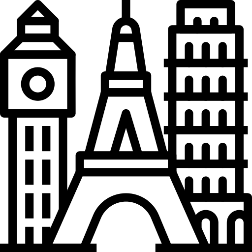 Landmark architecture and city architectonic london icon