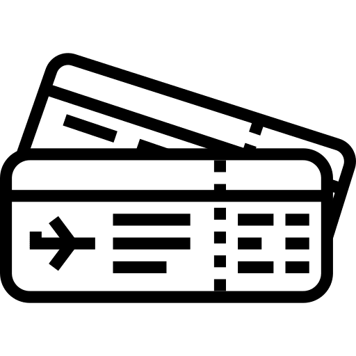 Boarding pass plane tickets passage airfare icon Boarding pass plane tickets passage airfare icon