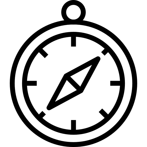 Compass direction maps and location tools and utensils icon Compass direction maps and location tools and utensils icon