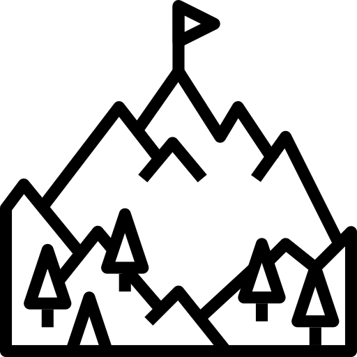 Mountain mountain snow challenge icon Mountain mountain snow challenge icon