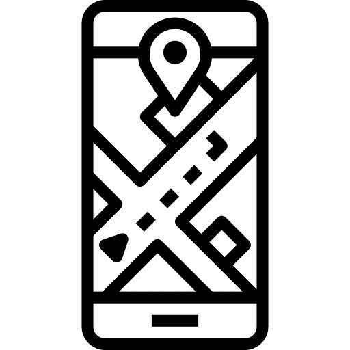 Navigation smartphone technology maps and location icon Navigation smartphone technology maps and location icon