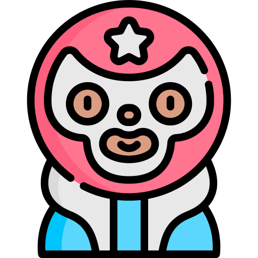 Superhero man character costume icon Superhero man character costume icon