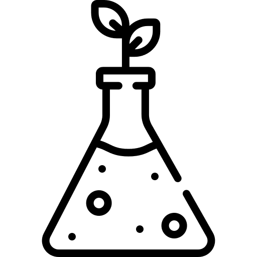 Flask sprout plant leaf icon