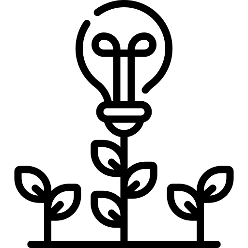 Idea thinking brainstorming project icon