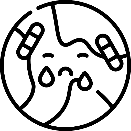 Sad location news earth icon