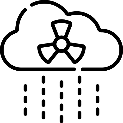 Acid rain nature meteorology climate icon