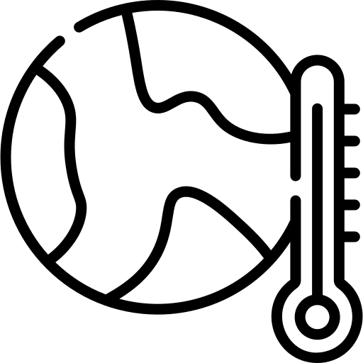 Global warming earth sustainability temperature icon
