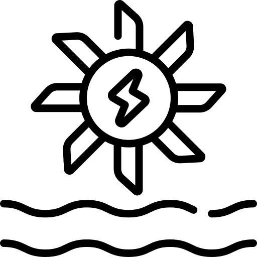 Hydro power wave power hydro power dam icon