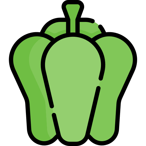 Capsicum vegetarian food and restaurant capsicum icon