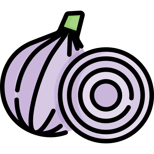 Onion vegan healthy food icon