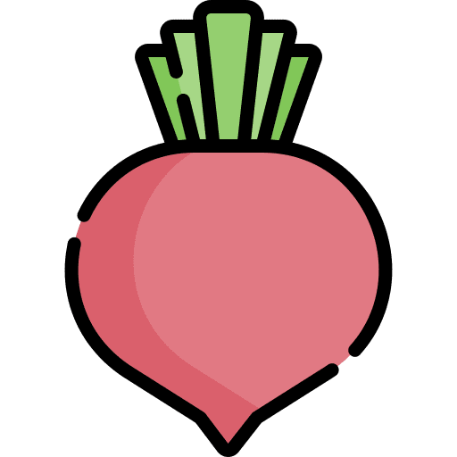 Beet vegetarian organic food and restaurant icon