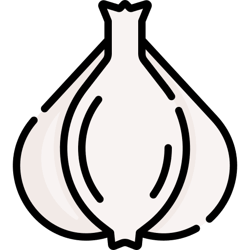 Garlic organic spice garlic icon