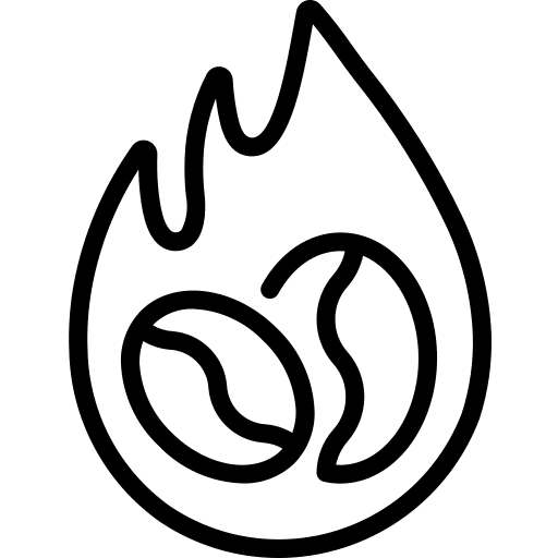 Beans fire roast beans icon