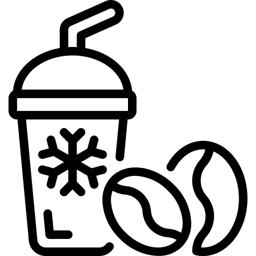 Coffee cold food and restaurant coffee icon