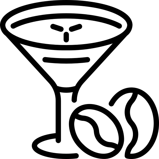 Martini martini beans food and restaurant icon