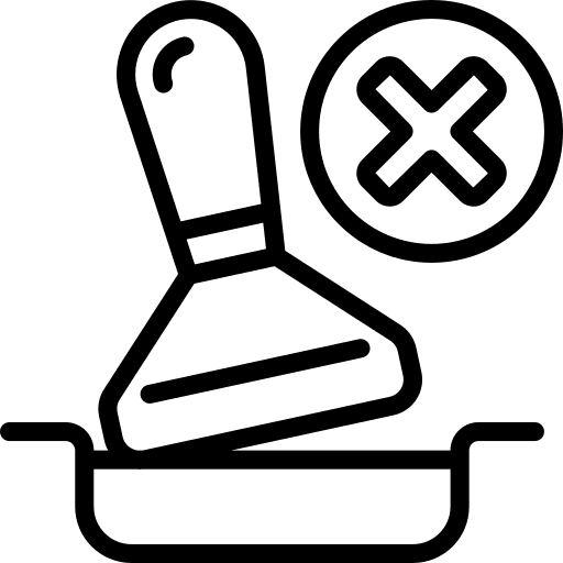 Tamper press cross ground icon