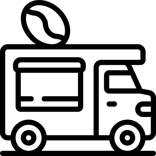 Truck drink food and restaurant truck icon