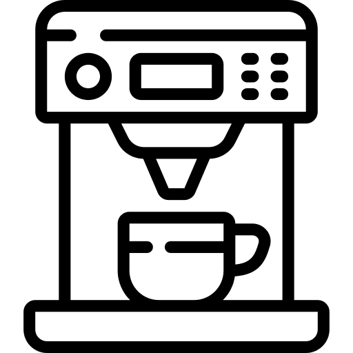 Machine food and restaurant espresso coffee icon