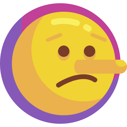 Lying smileys liar smiley icon