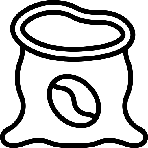 Sack food and restaurant bag sack icon