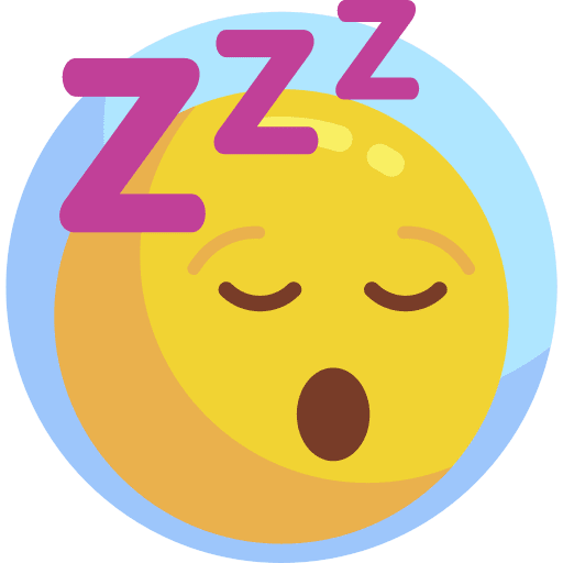 Sleeping emoticon emoji rest icon
