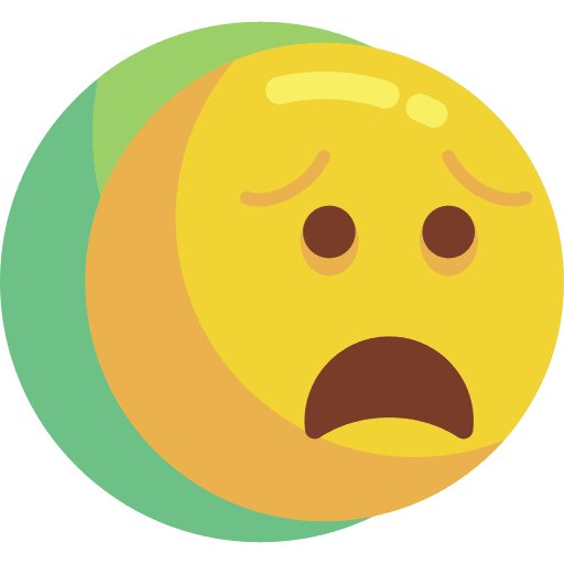 Anguished feeling emoji smileys icon Anguished feeling emoji smileys icon