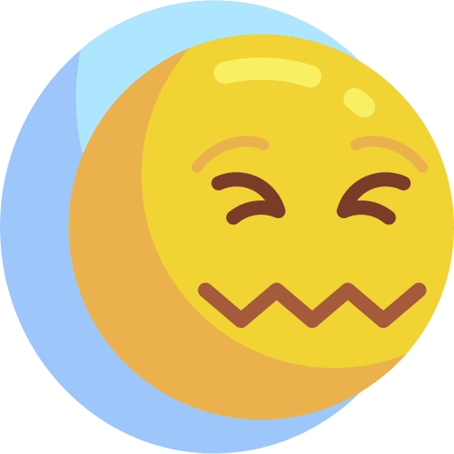 Confused emotion expression weird icon Confused emotion expression weird icon