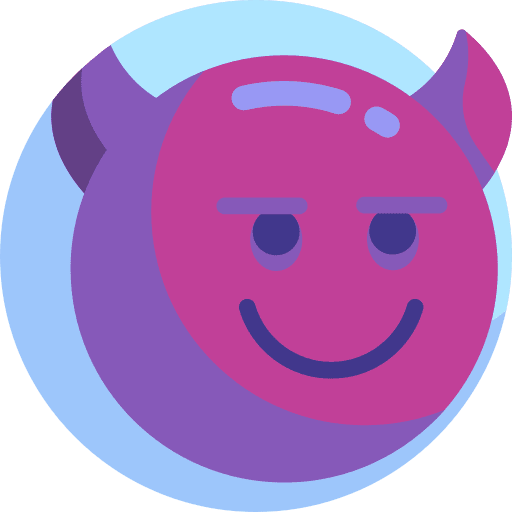 Devil emoticon smiling devil icon Devil emoticon smiling devil icon