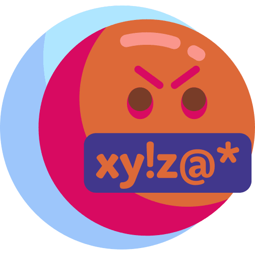 Rage emoticon feeling expression icon Rage emoticon feeling expression icon