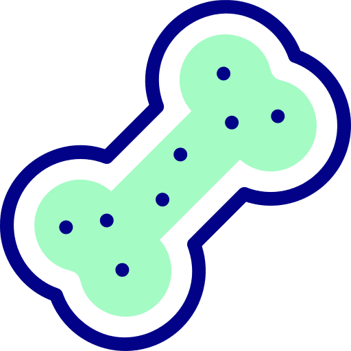 Dog treat dog food chewing snacks icon