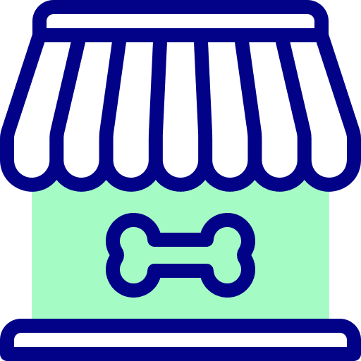 Pet shop vet pets architecture and city icon Pet shop vet pets architecture and city icon