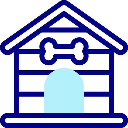 Kennel animals dog house bone icon Kennel animals dog house bone icon