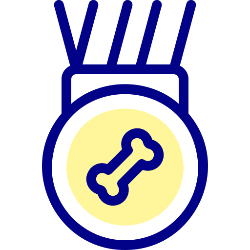 Medal bone award pet icon Medal bone award pet icon