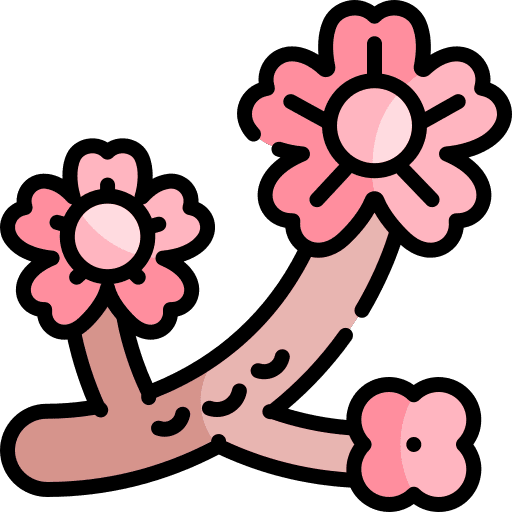 Sakura gardening tree nature icon