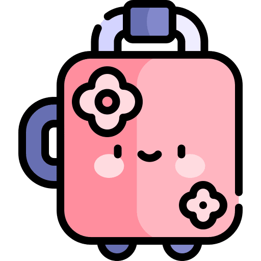 Baggage luggage japan travel icon Baggage luggage japan travel icon