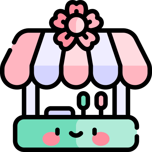 Food stand sakura food stand japanese icon Food stand sakura food stand japanese icon