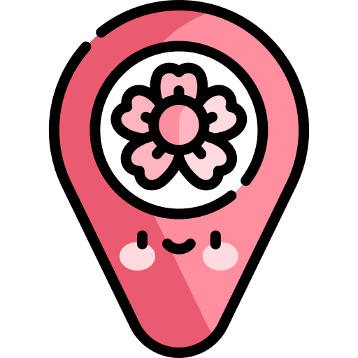 Hanami maps and location sakura japan icon Hanami maps and location sakura japan icon