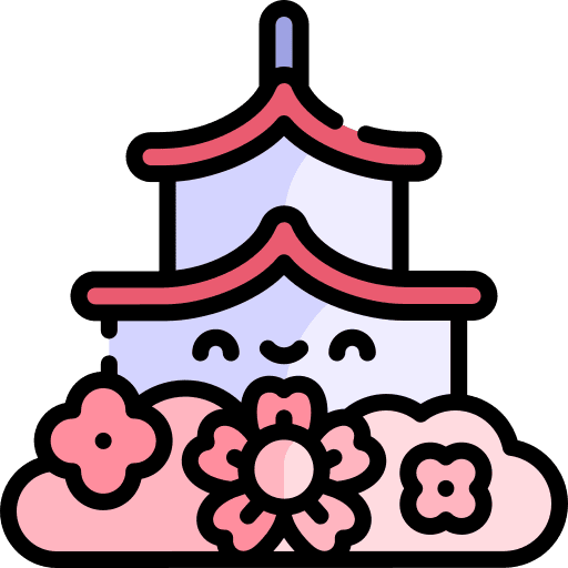Temple japan flower sakura icon Temple japan flower sakura icon