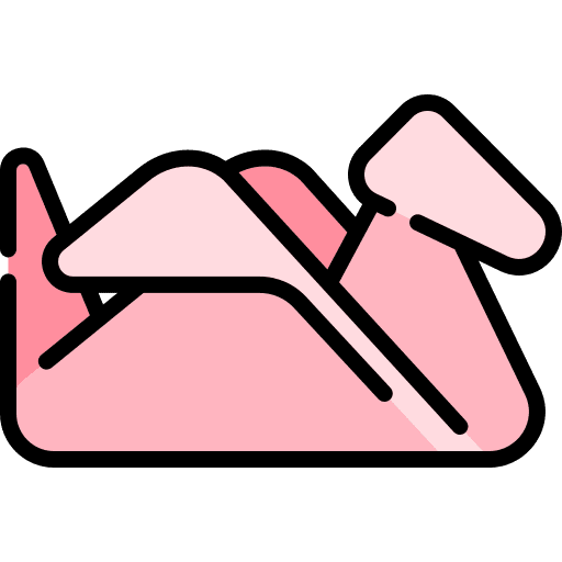 Origami paper art art and design icon Origami paper art art and design icon